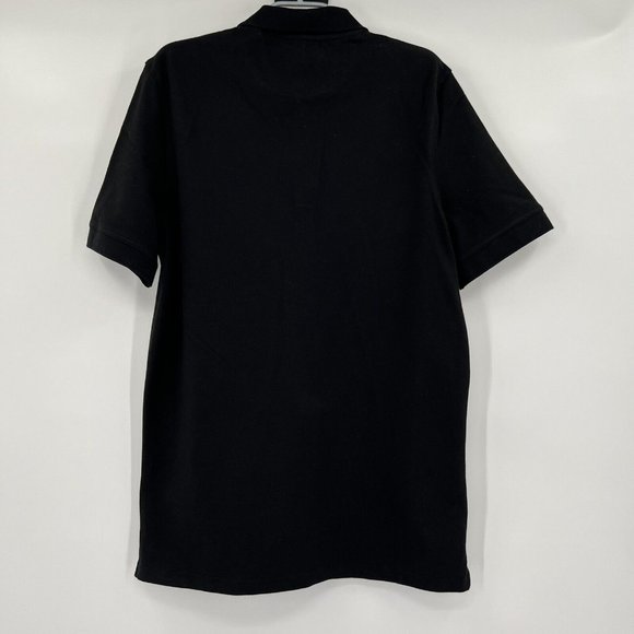 Quince Men's Organic Cotton Stretch Luxe Pique Polo Shirt Black size L NWT - Picture 4 of 4